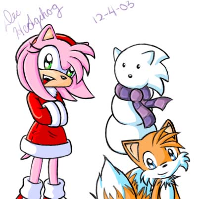 Amy, Tails, and Sonicman