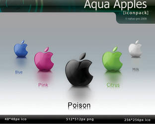 aqua apples dock icons