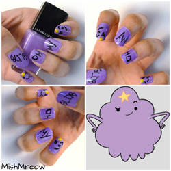 Lumpy Space Princess Nails