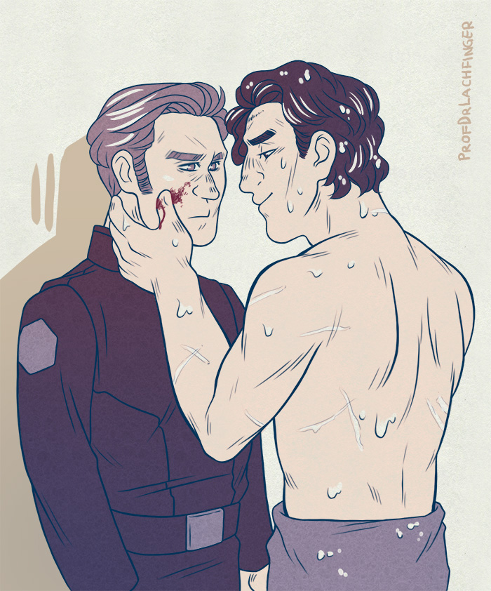 pic Kylo Ren Wet wet violet kylux by profdrlachfinger