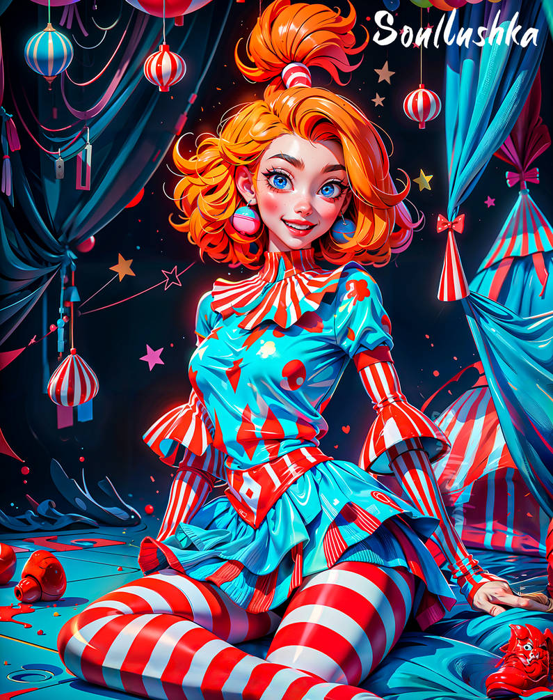 Clown Girl By Soullushka On DeviantArt clown-girl-by-soullushka-on-deviantart