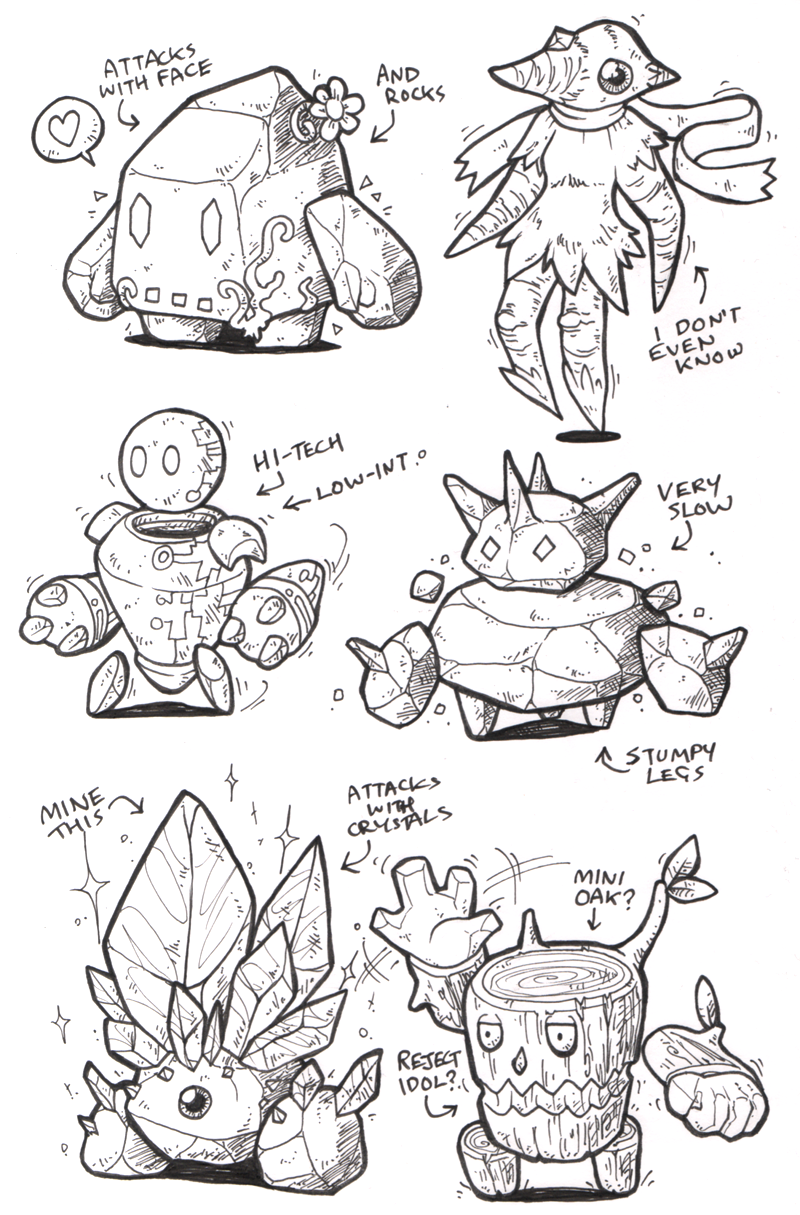 Sketches: Golems