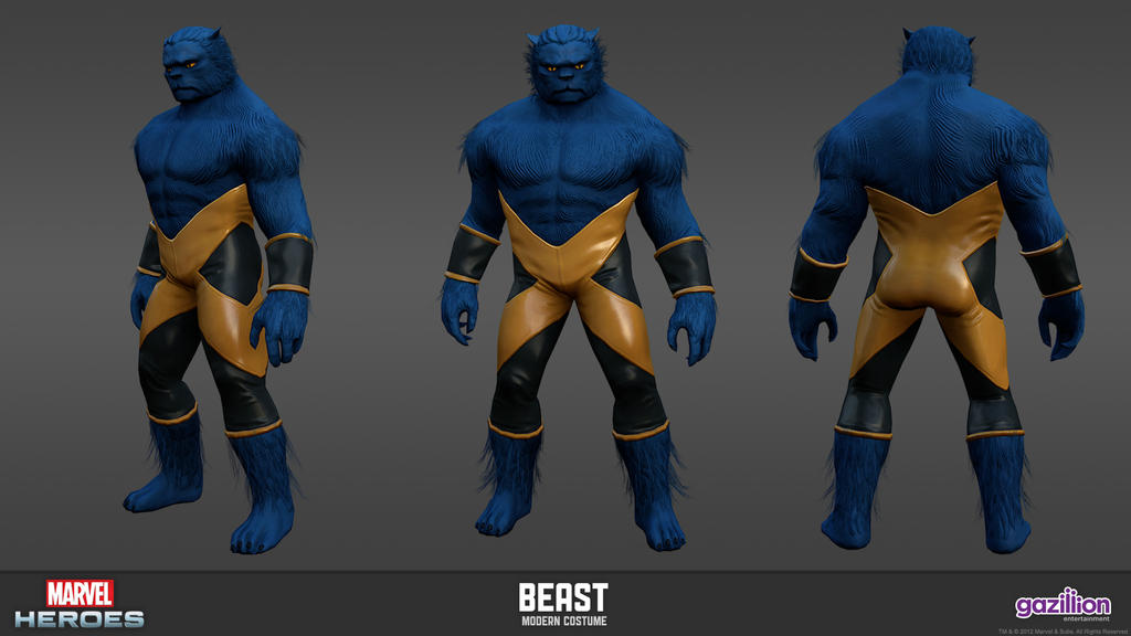 ModelSheet Beast Modern by BC3D on DeviantArt