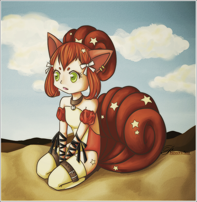 Vulpix in the Sand