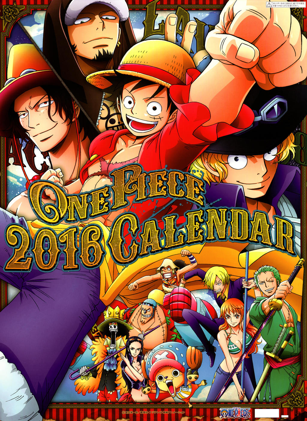 One Piece Calendar 2016 by Alluca on DeviantArt