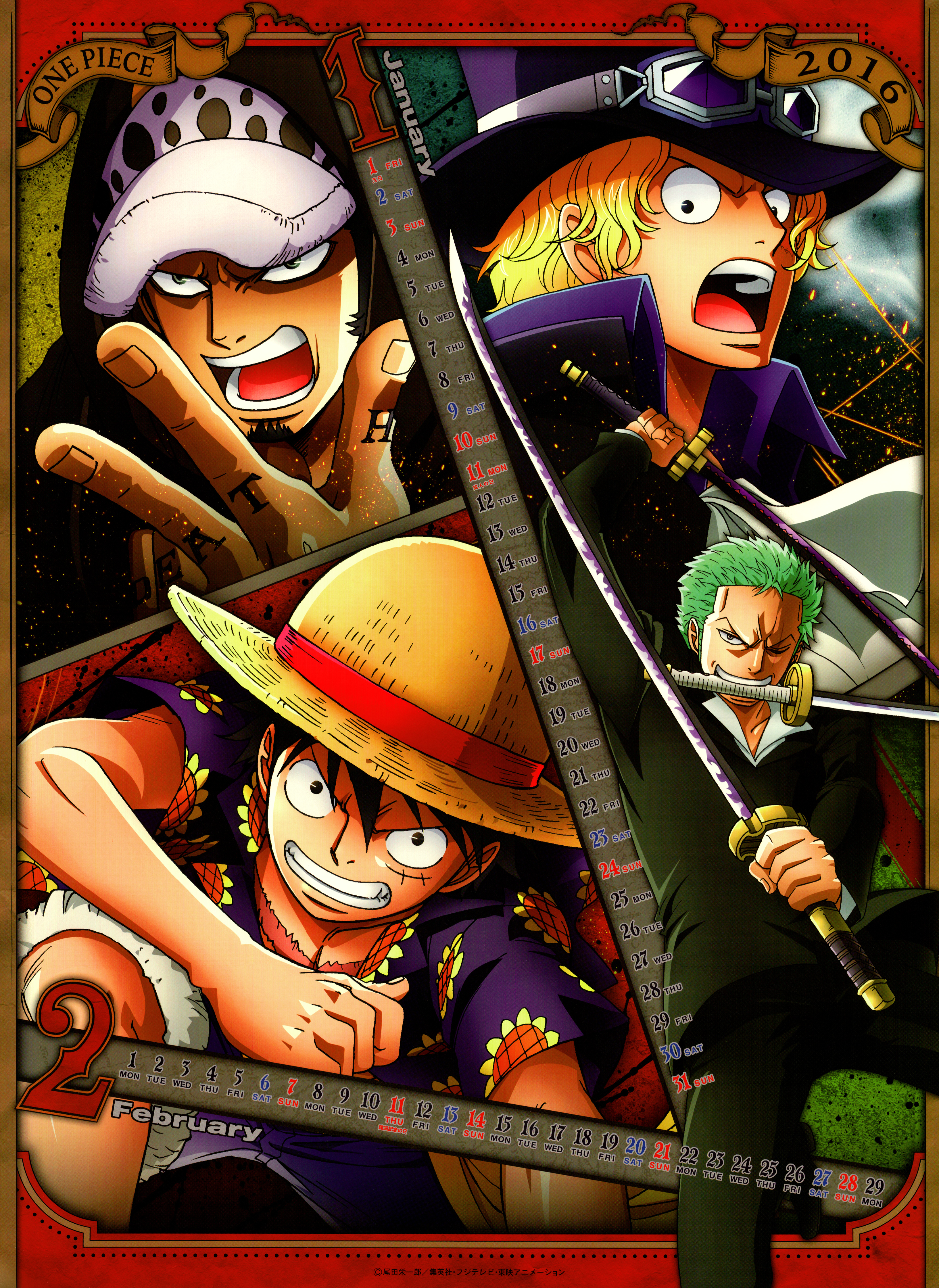 One Piece Calendar 16 By Alluca On Deviantart One Piece Calendar 16 By Alluca On Deviantart