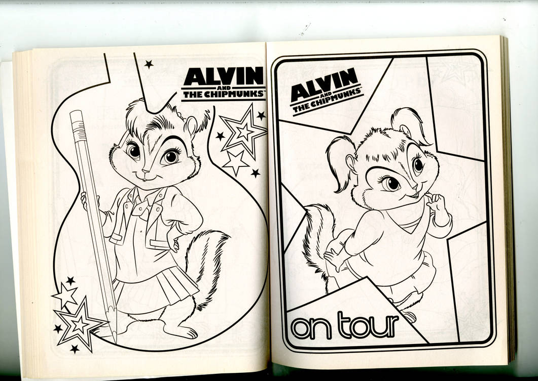 Brittany and Eleanor Coloring pages scan by TheCrazyettes on DeviantArt