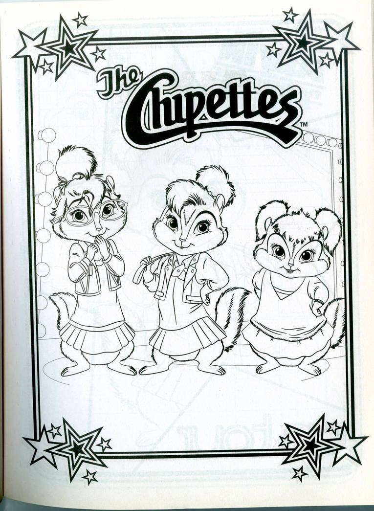 4 Chipettes Chipettes Coloring Book