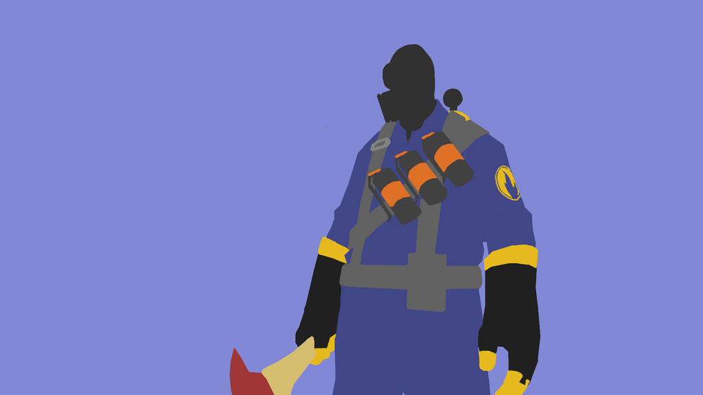Blue Muscle Pyro Blu Pyro Minimalist by zeruone01 on DeviantArt