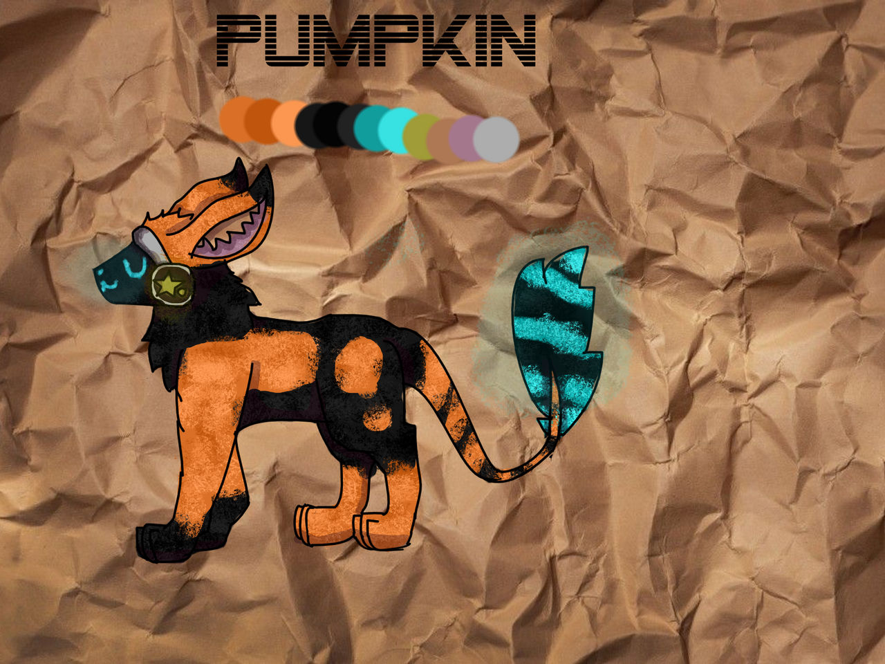Pumpkin the protogen fox by PepsiLycaonPl on DeviantArt