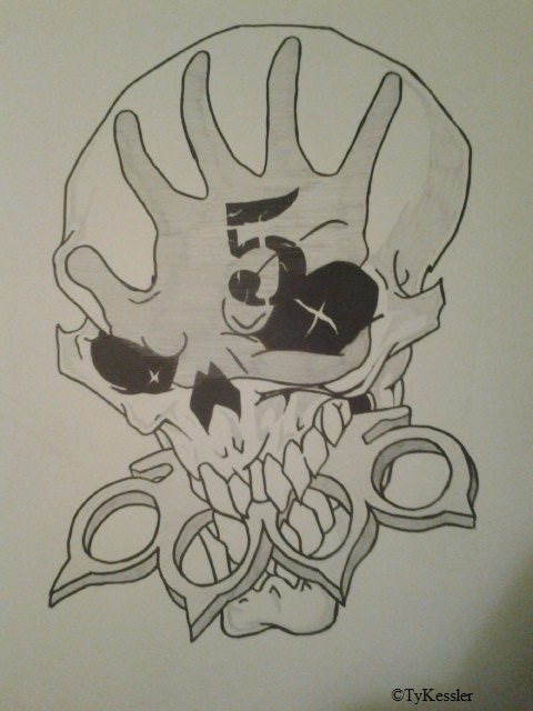 Five Finger Death Punch Drawing Preview by UnderAndOverIt on DeviantArt