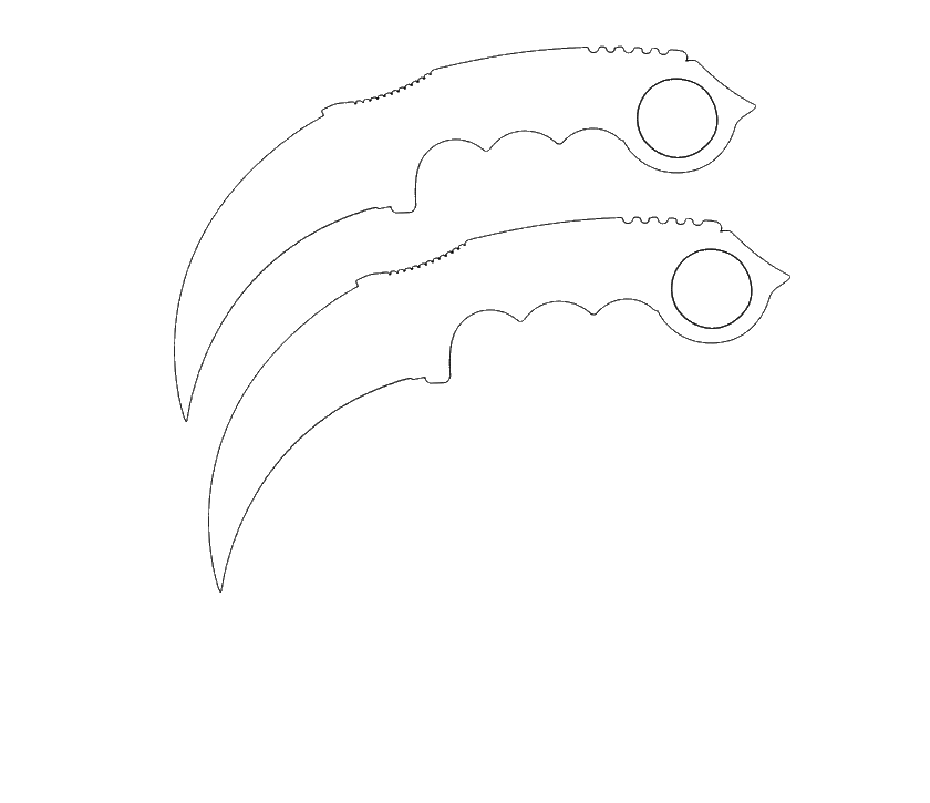 Karambit Template by SinisaPerko2 on DeviantArt