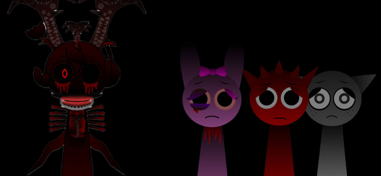 Pinki Raddy Pinki, Raddy and Gray alone in dark. by BunnyPinki on DeviantArt