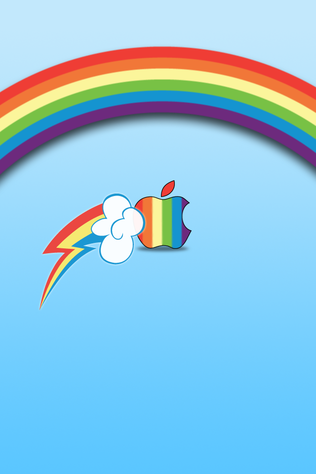 Rainbow Dash Apple