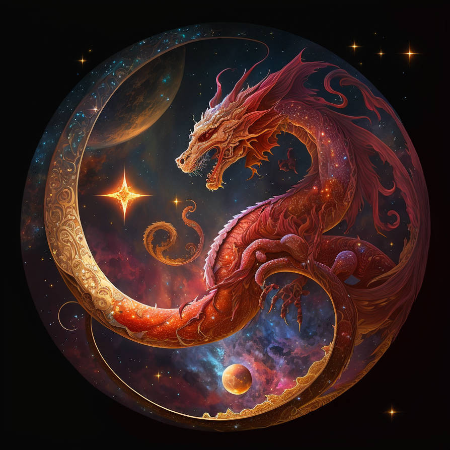 Red And Gold Cosmic Serpent By AICharactersArt On DeviantArt red-and-gold-cosmic-serpent-by-aicharactersart-on-deviantart