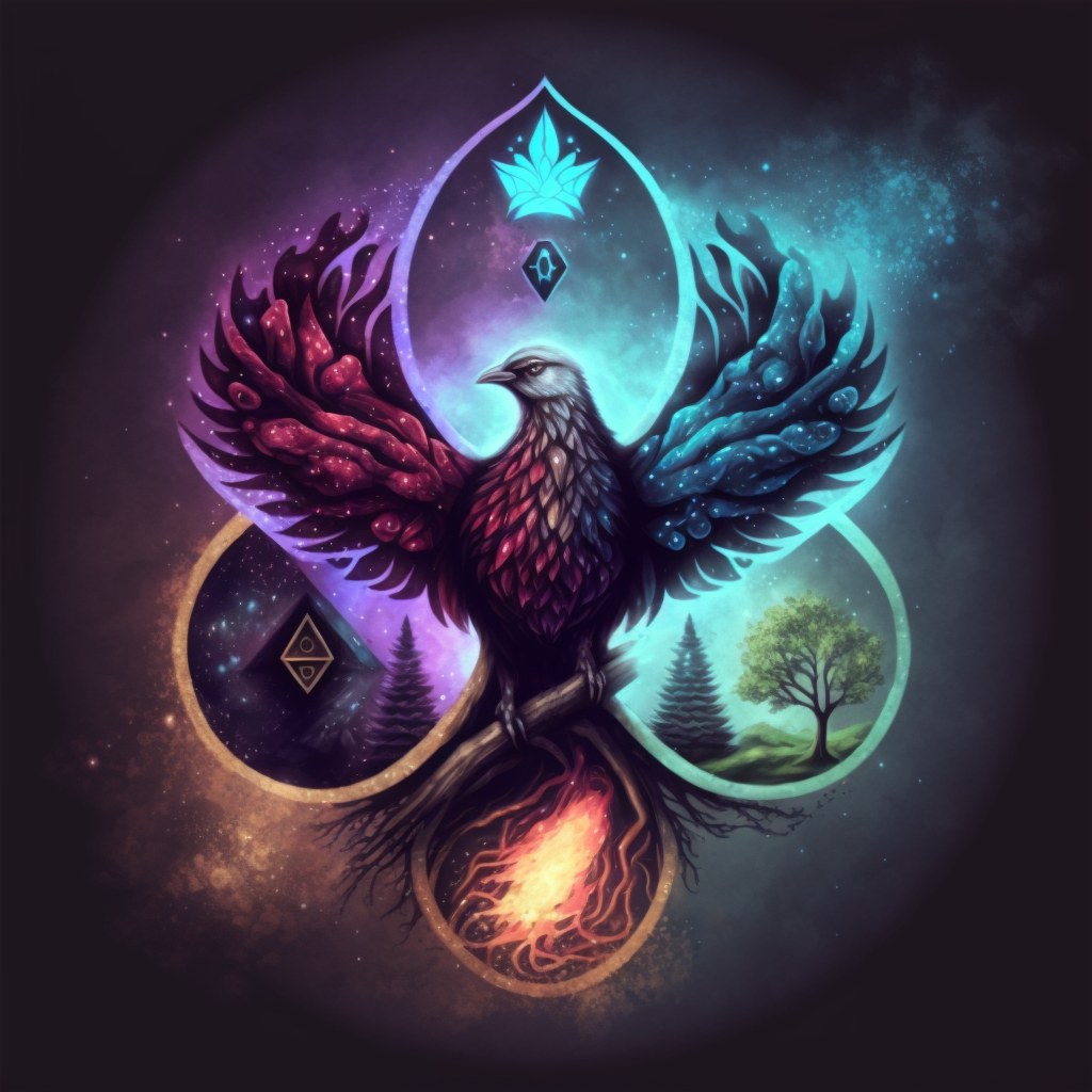 Magic Phoenix Phoenix of the Magic Elements by AICharactersArt on DeviantArt