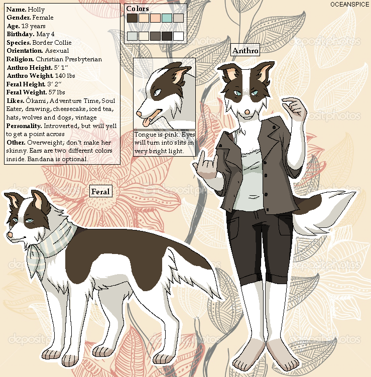 Holly reference sheet