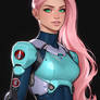 Poppy Pink in Combat Armor