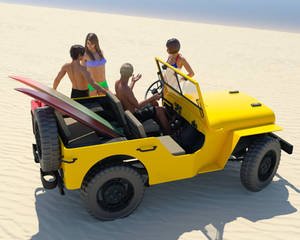 SurferBoys w Jeep 1