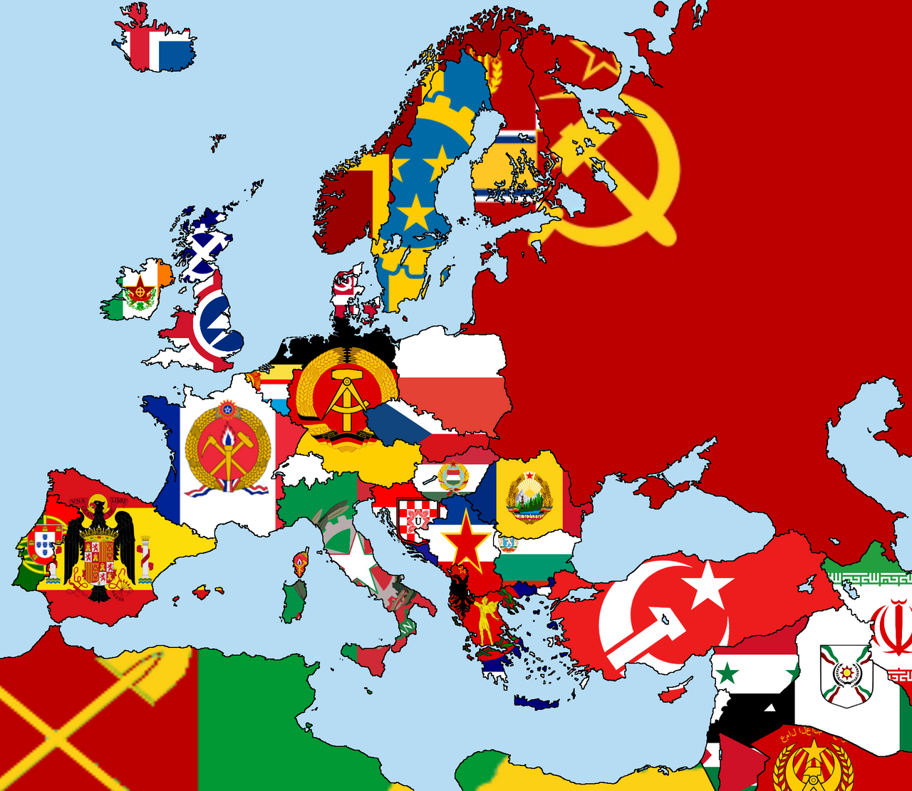 Deviantart Cold War Map Soviet won the cold war by Xtrame on DeviantArt