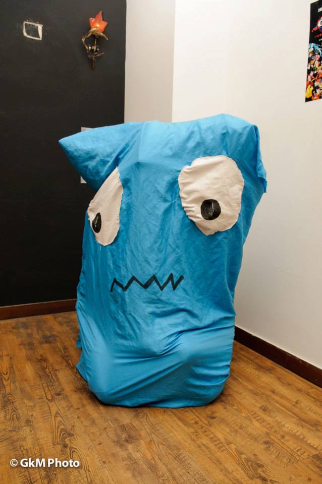 Blue Pac-man Ghost By Mikaela Moschou