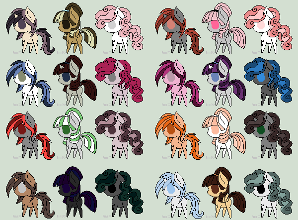 Open Pony Adoptables! Only 1 Point Each!