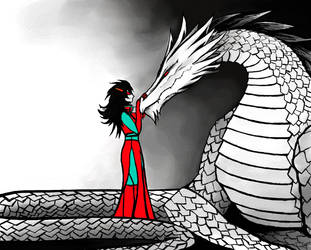 Terezi Pyrope and her Dragon by Fl33tingshadoW