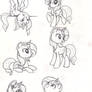 Sunset Shimmer (pony) sketches #1