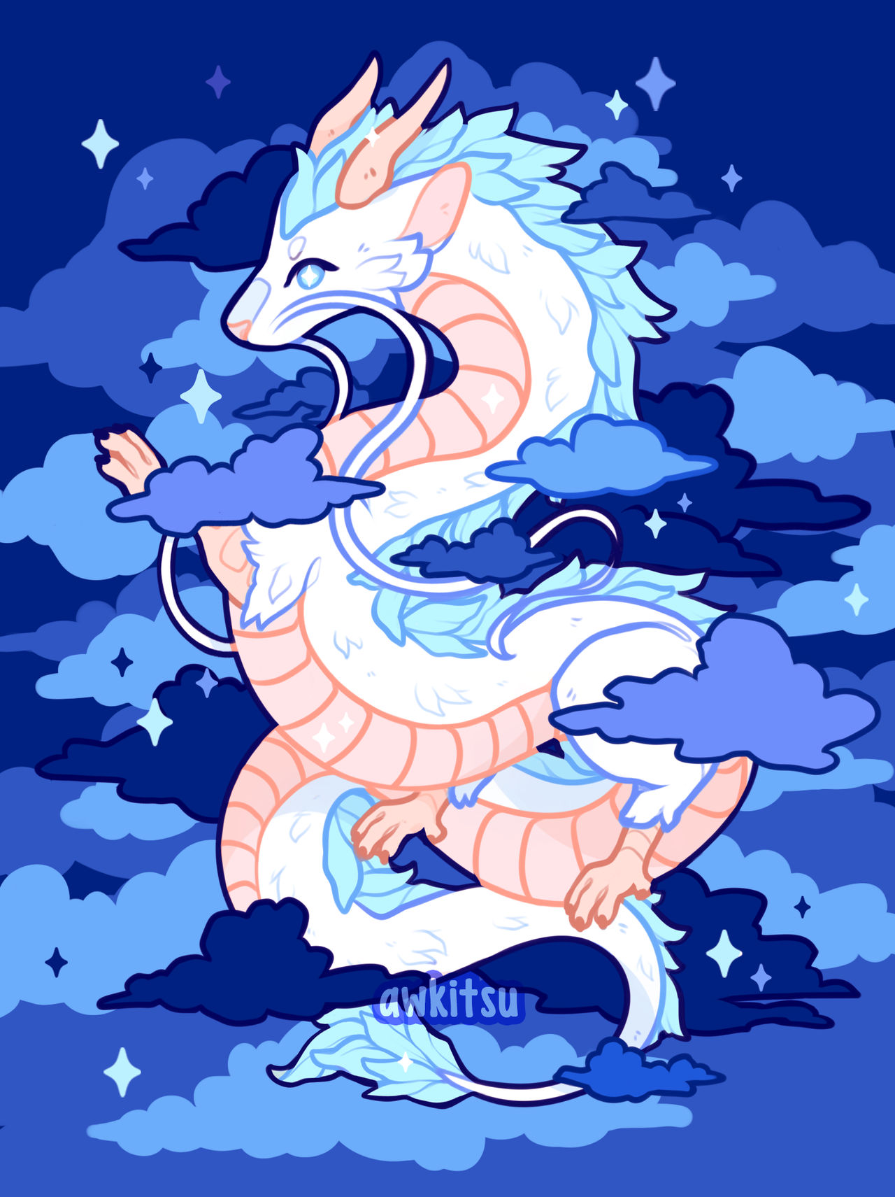 in the clouds | dark by awkitsu on DeviantArt