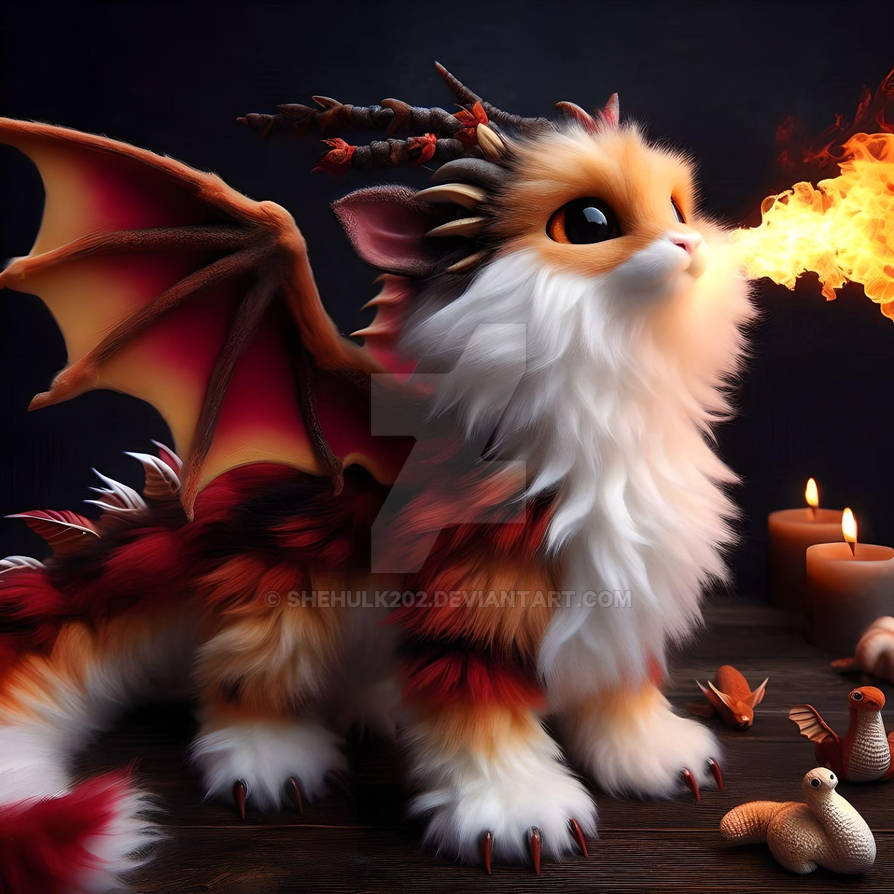 Calicoco Firewalker Calico dragon and fire by shehulk202 on DeviantArt