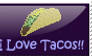 I Love Tacos Stamp