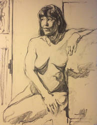 Life Drawing Left and Right Hand Elizabeth 6/2/201