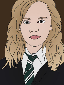 Hermione the Slytherin student - coloring picture