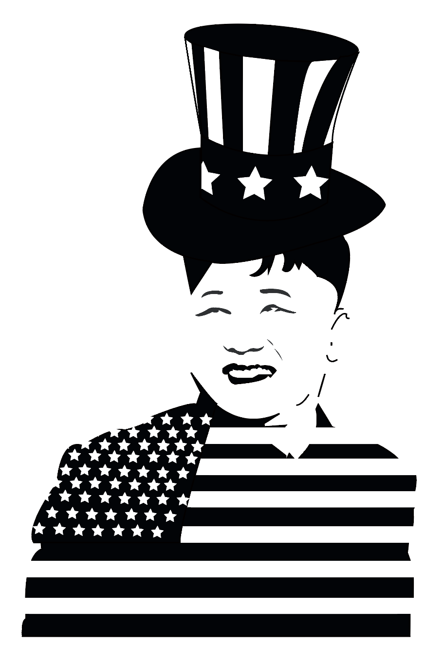 BANKSY STYLE AMERICAN KIM JONG UN :D