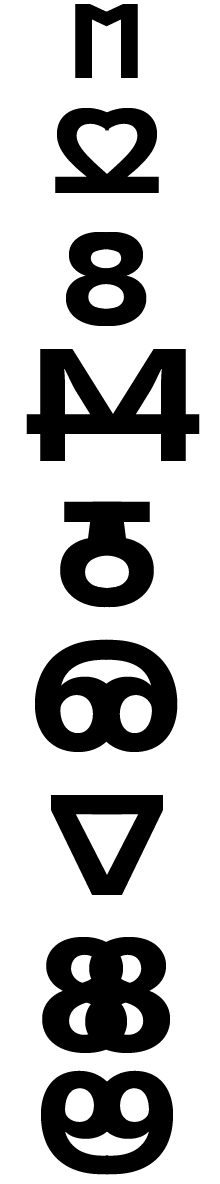 mirrored numbers create symbols by creativedyslexic on deviantart