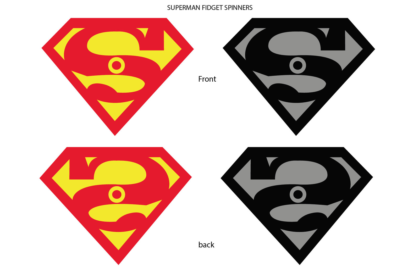 Superman Fidget Spinners By CreativeDyslexic On DeviantArt