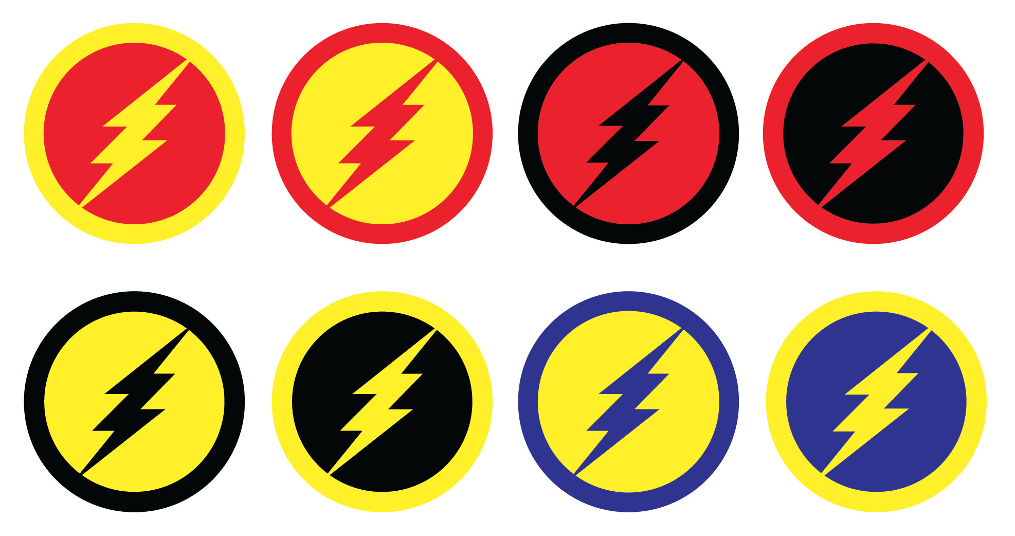 Flash logo Variants by CreativeDyslexic on DeviantArt