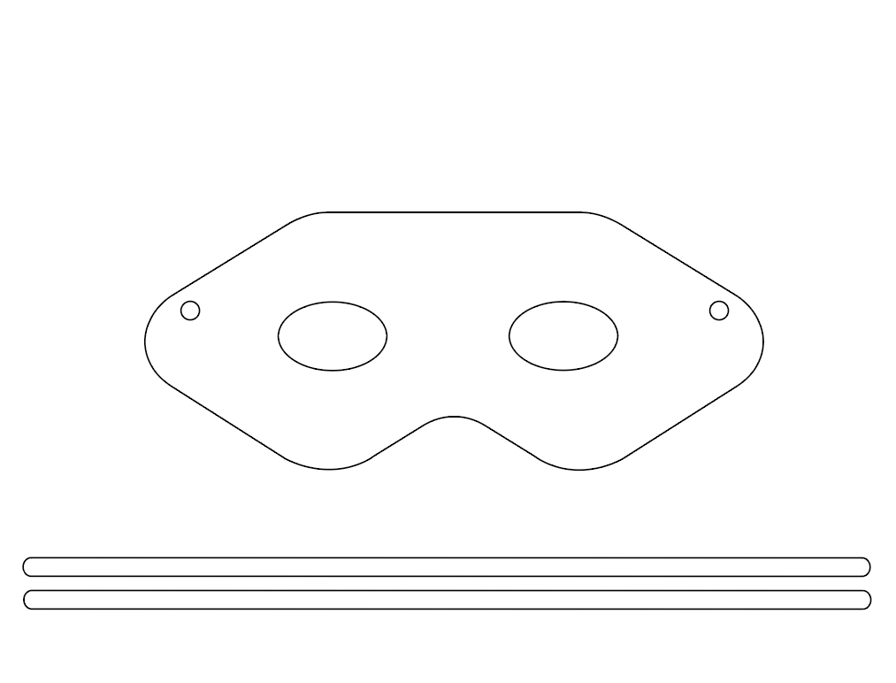 Mask Template Outline (For All Ages) by CreativeDyslexic on DeviantArt