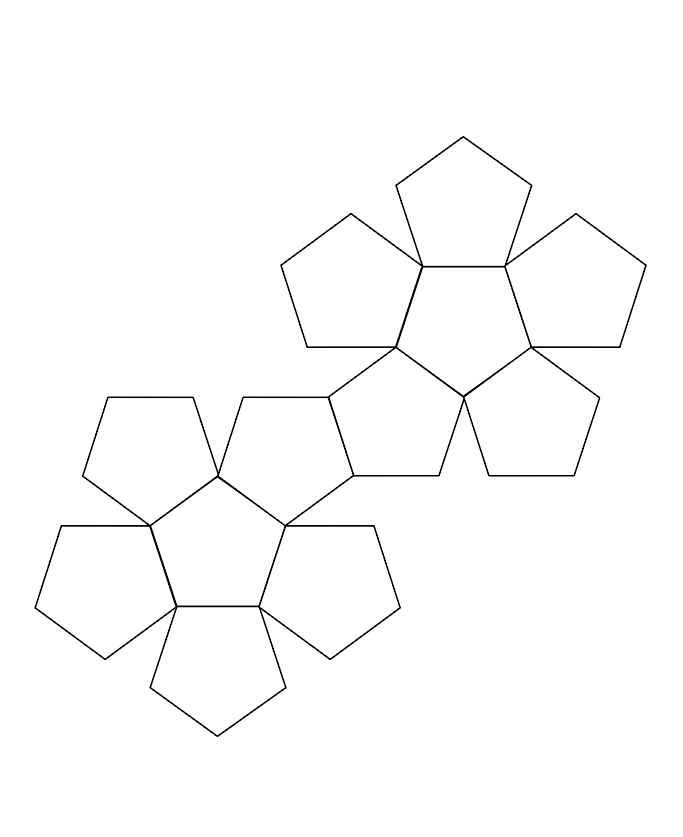 Dodecahedron Template Printable Dodecahedron Template Printable