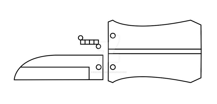 Knife Template Design Original Version By CreativeDyslexic On DeviantArt