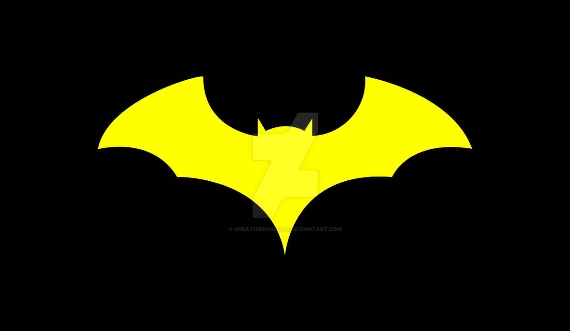 Batman Logo Yellow Version by CreativeDyslexic on DeviantArt