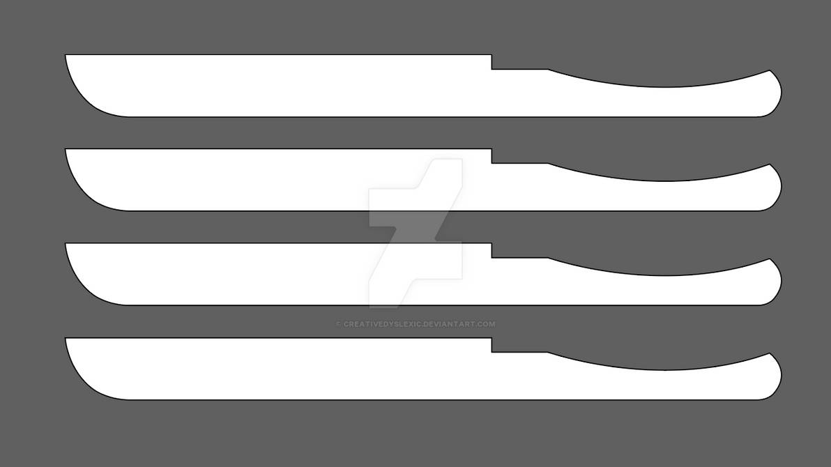 Knife Design Template by CreativeDyslexic on DeviantArt
