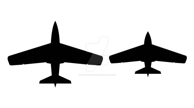 Plane Drone Silhouette's