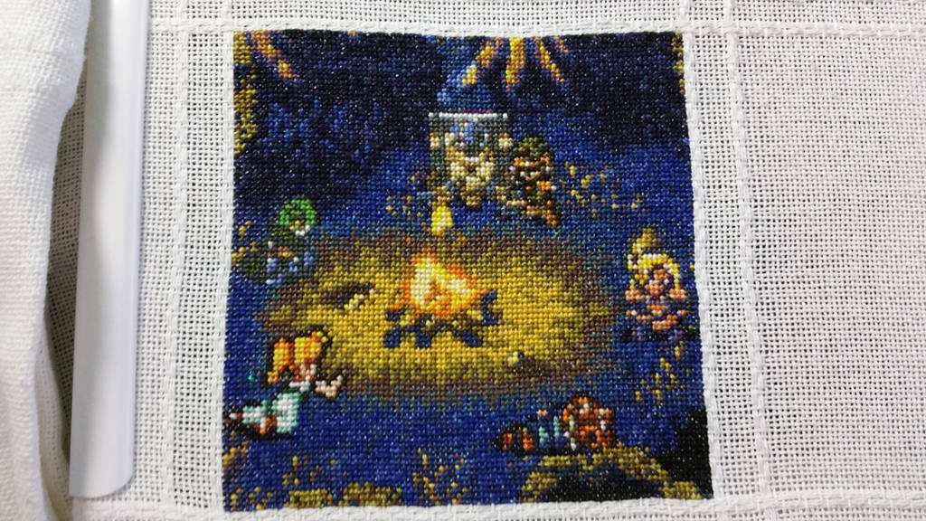Chrono Trigger Cross Stitch by Sirithre