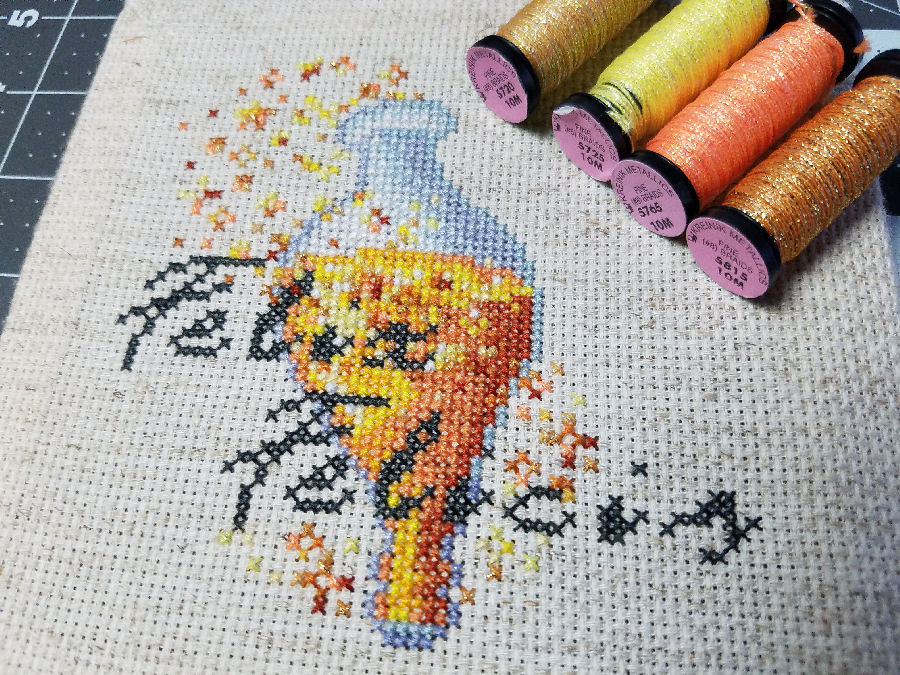 Harry Potter Felix Felicis Cross Stitch by Sirithre