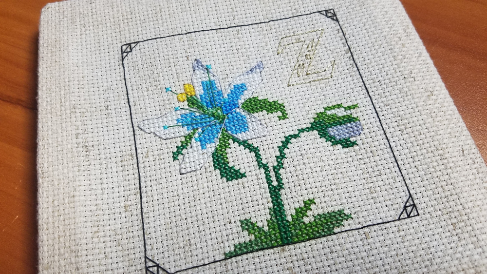 Zelda Breath of the Wild Cross Stitch Flower by Sirithre