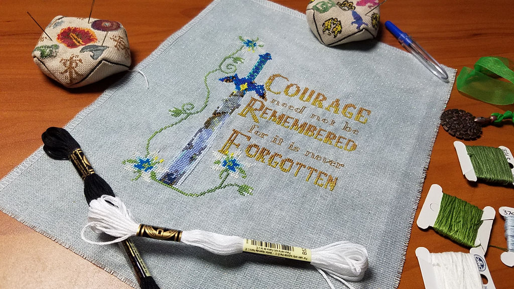 Zelda Courage Cross Stitch by Sirithre