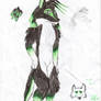 Green and Black Wolf