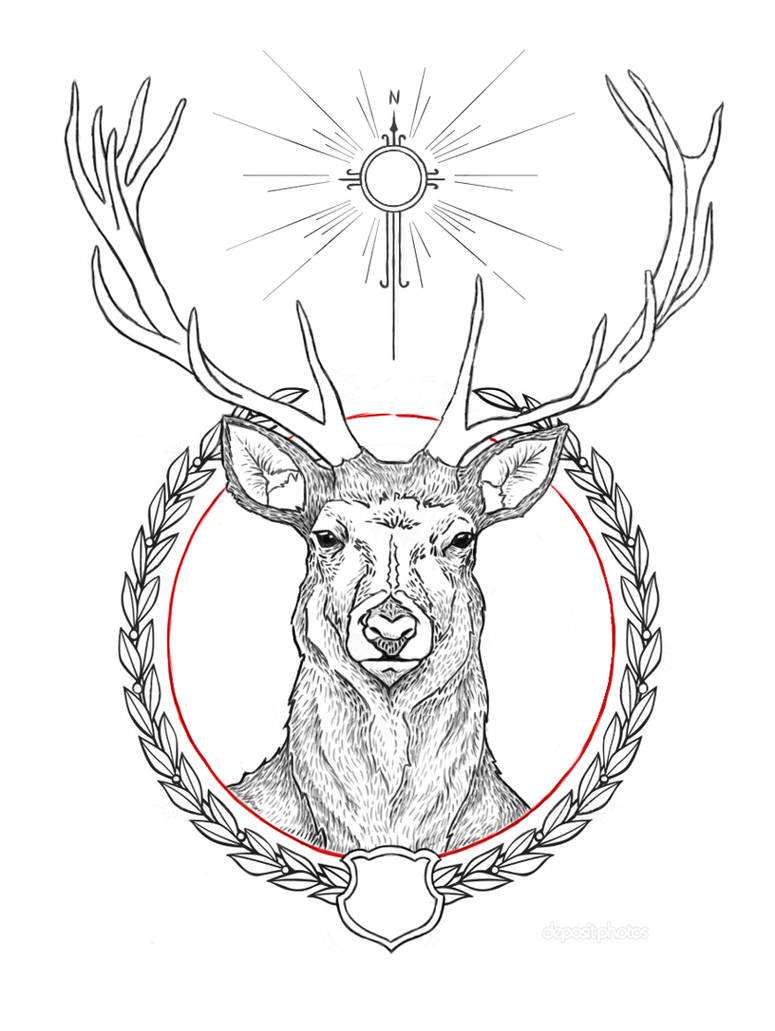 Saint Hubertus Deer by Cattywampus on DeviantArt