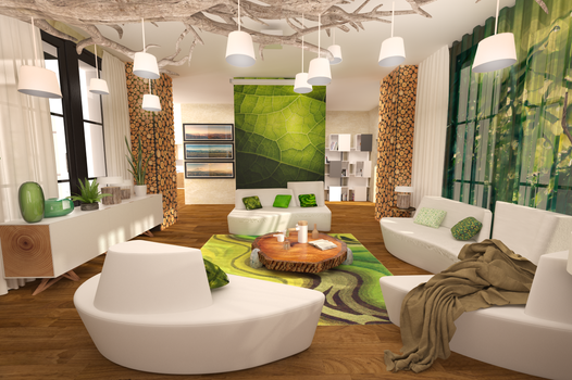 Green livingroom